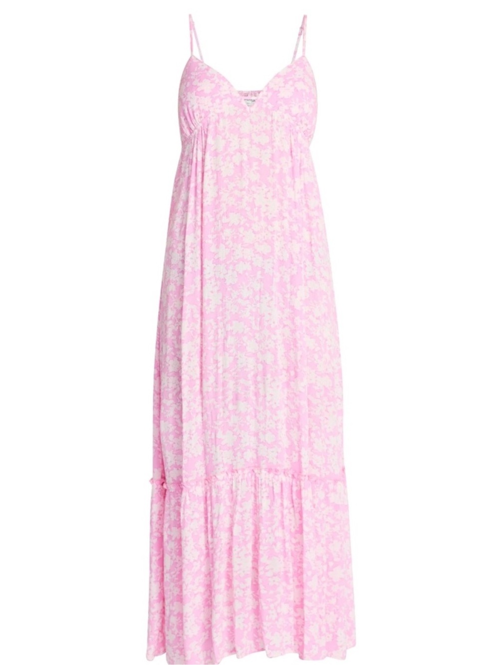 No Boundaries Pink Floral Maxi Dress